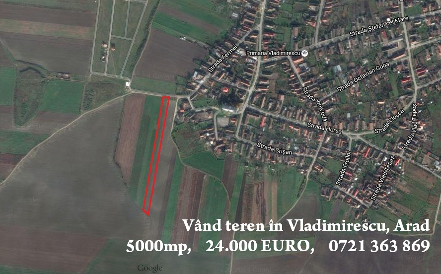 Vand teren 5000mp in Vladimirescu Arad